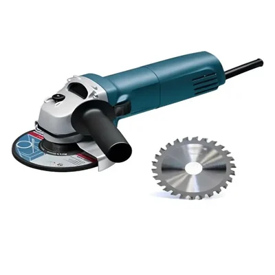 DIY Angle Grinder 100 mm, 670w combo with wood cutting blade 